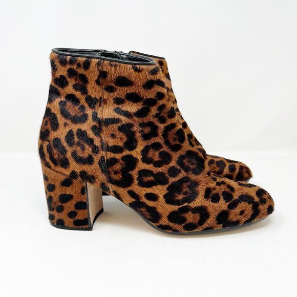 Zara Basic leopard hair boots womens size 9 - Picture 2 of 6